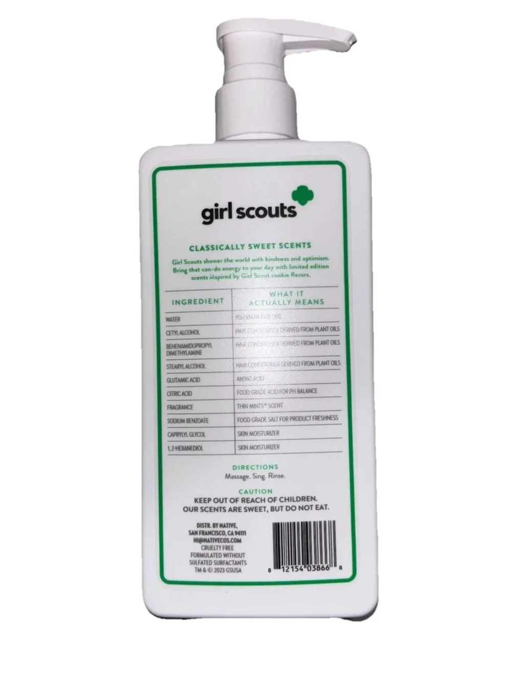 Native Girl Scouts Thin Mints Volumizing Conditioner - White/Green